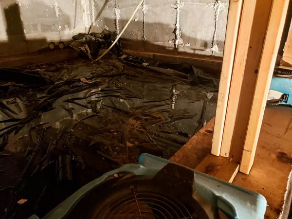 Crawlspace Water Cleanup in Gilbert